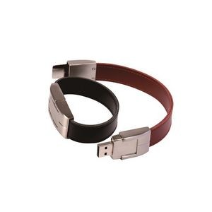 Leather Wristband USB Flash Drive Bracelet 16 GB