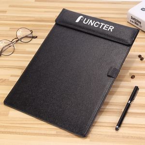 9.06" W x 13" H Leather Magnetic Clipboard w/Pen Holder