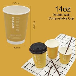 14 Ounce Double Wall Compostable Paper Cup