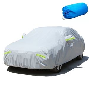 PEVA Size #YM Silver Weatherproof Car Cover