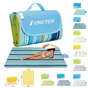 59 X 78.7 inch Picnic Blanket Beach Mat for Indoor and Outdoor, Full Printing Waterproof Larger Mat