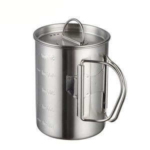 16.9 Oz. Portable Camping Stainless Steel Cup