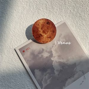 The Venus Shaped Acrylic Album Memo Clip Bag Binder Sealing Clip Food Bag Clamp-Two Sides Imprint