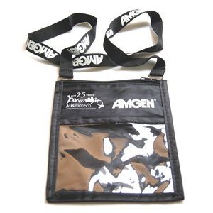 Customized Lanyard w/Large Pouch Badge Holder