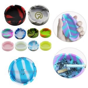 Silicone Ashtray Portable Unbreakable and Bendable Tabletop Ash Tray for Cigarettes Cigar