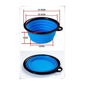 Large Capacity 1000 ML Collapsible Silicone Pet Bowl