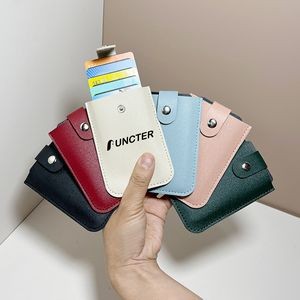 Leather Card Sleeve Wallet for Men, With Pull Tab for Quick Card Access, Ultra Slim Mens Front Pock