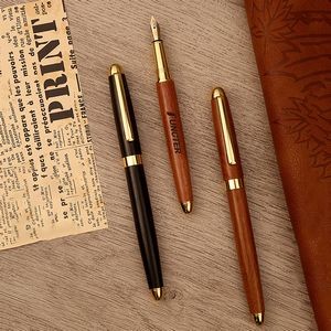 Luxury Wooden Fountain Pen with Pen Cap Wooden Pen Business Journaling