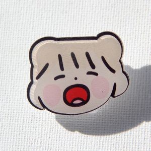 Cute Acrylic Album Memo Clip Bag Binder Sealing Clip Food Bag Clamp-Two Sides Imprint