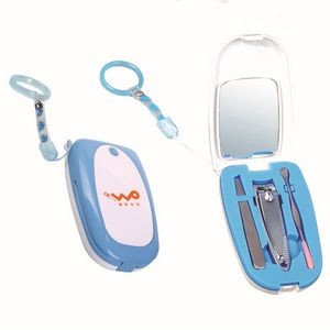 Flip-Phone Shape Cosmetic Nail Care Set (4 Tools)