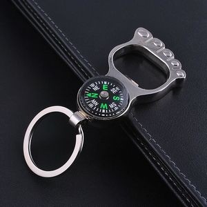 Foot Shaped Bottle Opener Compass Key Chain
