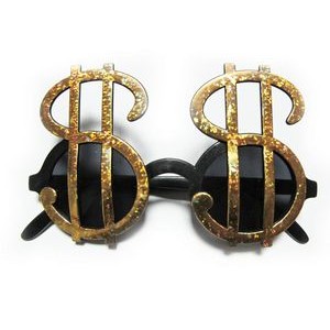 US Dollar Sign Shaped Party Glasses