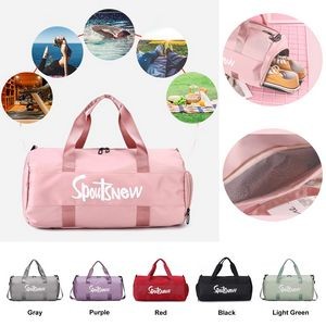 Wet and Dry Separated Oxford Tote Bag Swimming Bag Gym Bag for Beach/Fitness/Travel