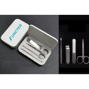 4 in 1 Stainless Steel Professional Pedicure Kit Nail Scissors Grooming Kit With White Box