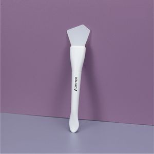 Plastic Handle Silicone Face Mask Polygon Shape Brush for Mud, Clay, Mixed Mask Skin Care Tool