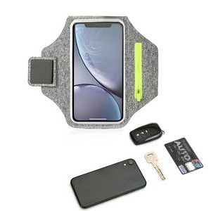 New White Hemp Grey Touch Screen Outdoor Sports Cellphone Armband