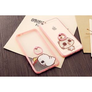 Cute Pig Phone Case w/Finger Buckle For Smart Phone