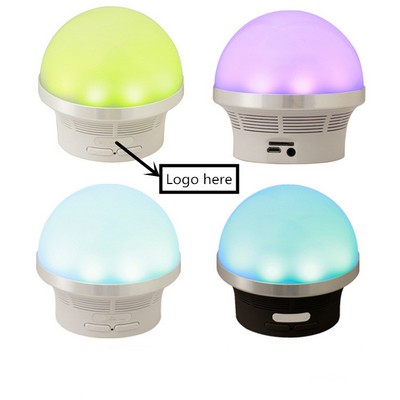 Mushroom Wireless Speaker w/LED Flashing Light