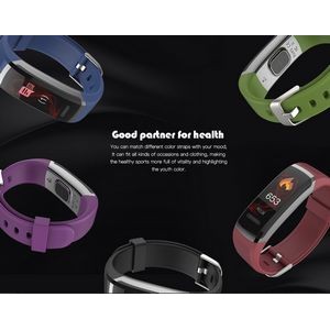 Smart Watch Bracelet Real-Time Monitor Heart Rate Fitness Tracker