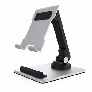 Square Base 360 Rotation Aluminum Alloy Desktop Phone Stand Laptop Stand