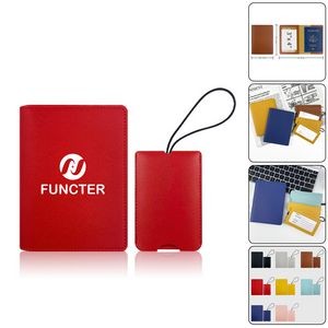 Passport Holder Luggage Tag Package Set Travel Suits Passport Cover