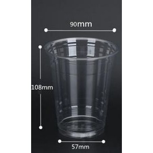 PLA 12 oz Eco-Friendly Clear Cold Cup