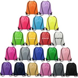 7.8 x 13 Inch 210D Polyester Drawstring Backpack for Party Gym Sport Trip