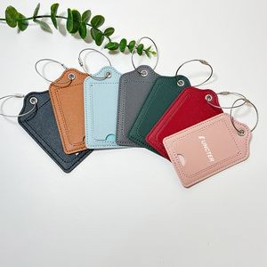 Custom Luggage Tags with Full Back Privacy Cover w/Steel
