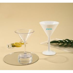 6 Oz. PS Plastic Champagne Glass Cocktail Glass