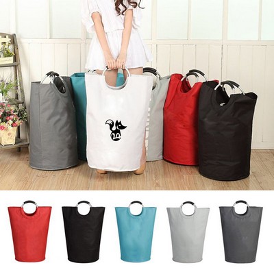 Oxford Fabric Aluminum Handle Foldable Laundry Bag