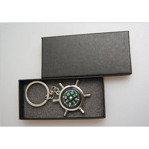 Metal Compass Key Chain W/Gift box