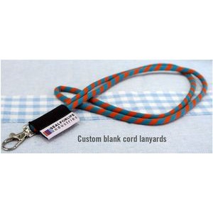 Round Polyester Lanyard w/Lobster Claw Clip