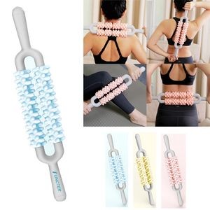 Double Row Yoga Muscle Roller Stick Massager