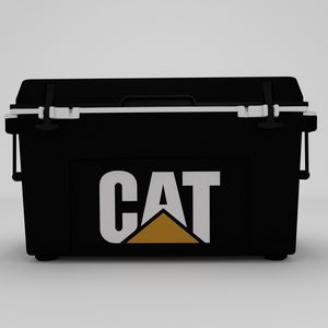 Caterpillar 55 Quart Cooler: Cat Logo, Black