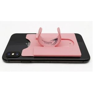 Mobile phone holder card sleeve Silicone Phone Wallet Stand