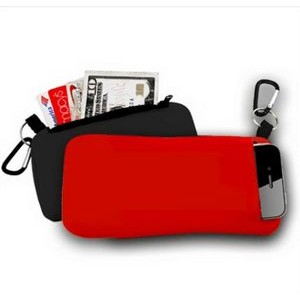 Neoprene Smartphone Holder and Zippered Pouch