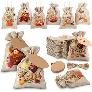 urlap Gift Bags Wedding Hessian Jute Bags Linen Jewelry Pouches with Drawstring for Birthday, Party