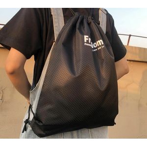 Double Shoulder Drawstring Beam Waterproof Bag with zipper