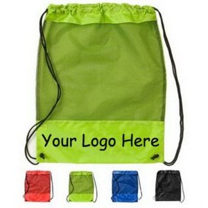 Mesh Promotional Drawstring Backpack