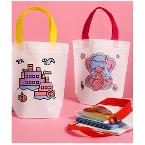 eco friendly Kids DIY non woven drawing bag promotional