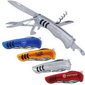 7 Function Sure Grip Stainless Steel Pocket Knife