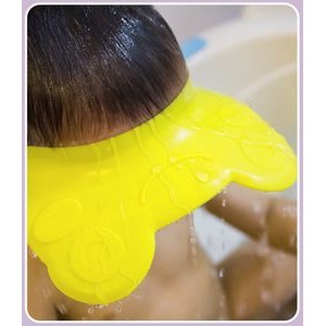 Eco-Friendly Feature Baby Shower Cap Bath Hat Soft Safety Silicone Shampoo Cap
