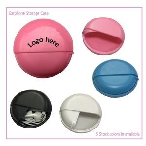 Small Earphone Round Caddy Case