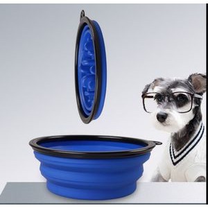 Portable Silicone Pet Bowl slowly convenient pet bowl