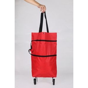 Supermarket Lightweight Portable Folding Trolley Cart Luggage Shopping Trolley Bag