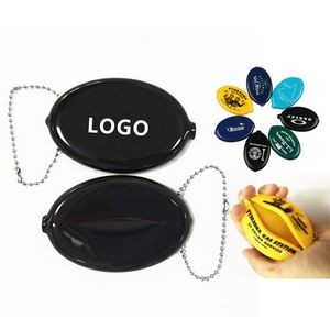 Oval Squeeze Coin Holders Purse