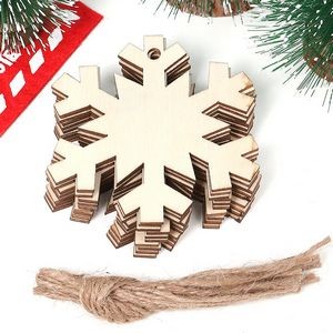 Wooden Snowflake Tree Ornaments