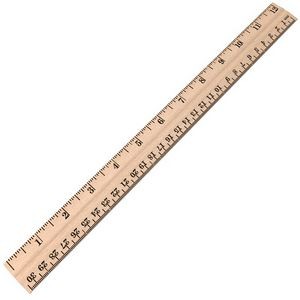 12inches Wooden Straight Ruler