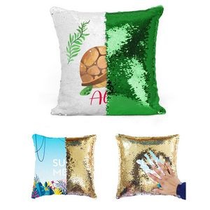 Funny Sequin Throw Pillow Cover
