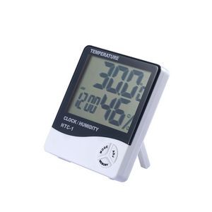 Digital Thermometer Hygrometer Clock
